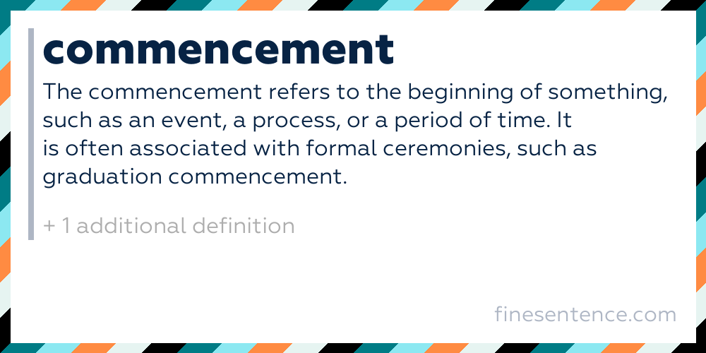 commencement-definition-meaning-and-examples-in-english