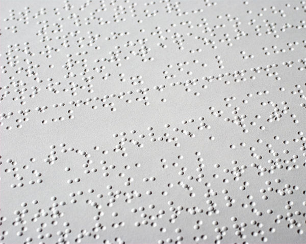 Braille text example