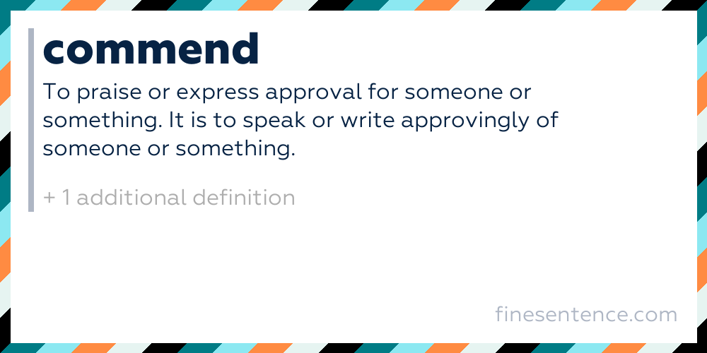commend-definition-meaning-and-examples-in-english
