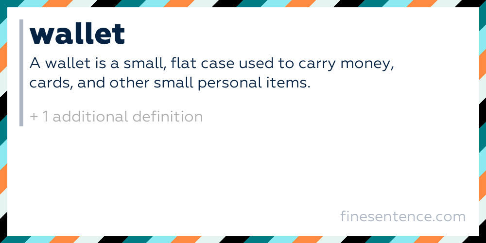 Wallet - Definition, Meaning, and Examples in English